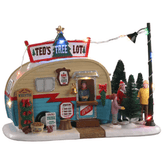 Lemax Vail Village Lighted Buildings Lemax Ted's Tree Lot Decoration